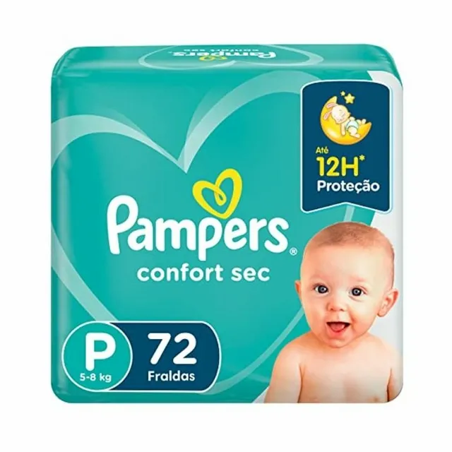 Fralda Pampers Confort Sec Com 72 Unidades P