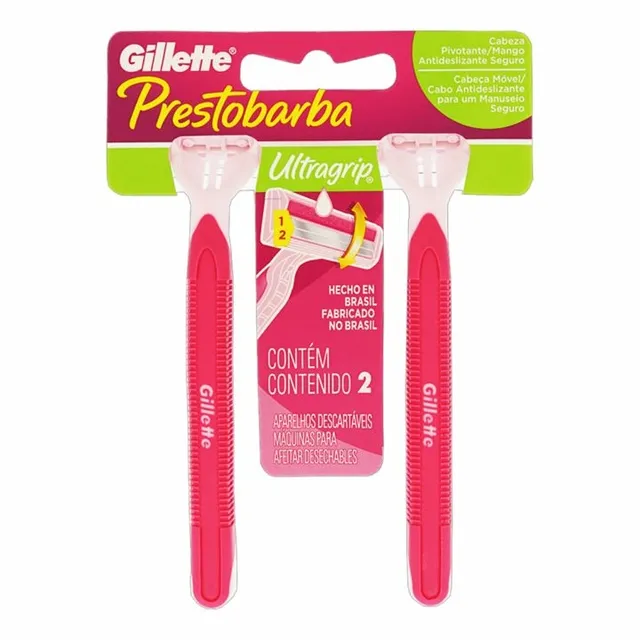 Aparelho Barbear Gillette Prestobarba Feminino Com 2 Unidades