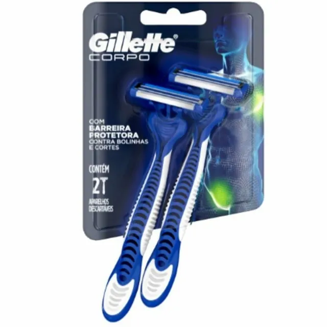 Aparelho para Depilação Gillette Corpo Descartável 2 Unidades