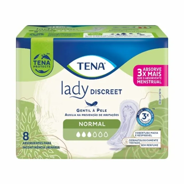 Absorvente Tena Lady Discreet Normal c/8 Unidades