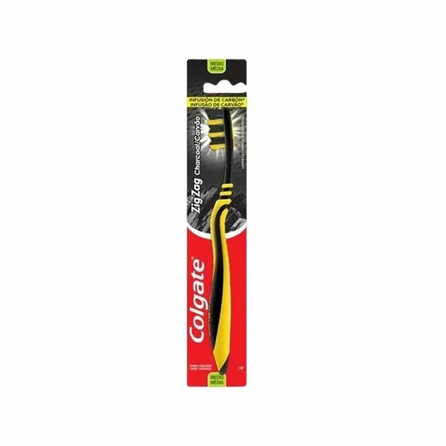Escova Dental Colgate Zig Zag Charcoal