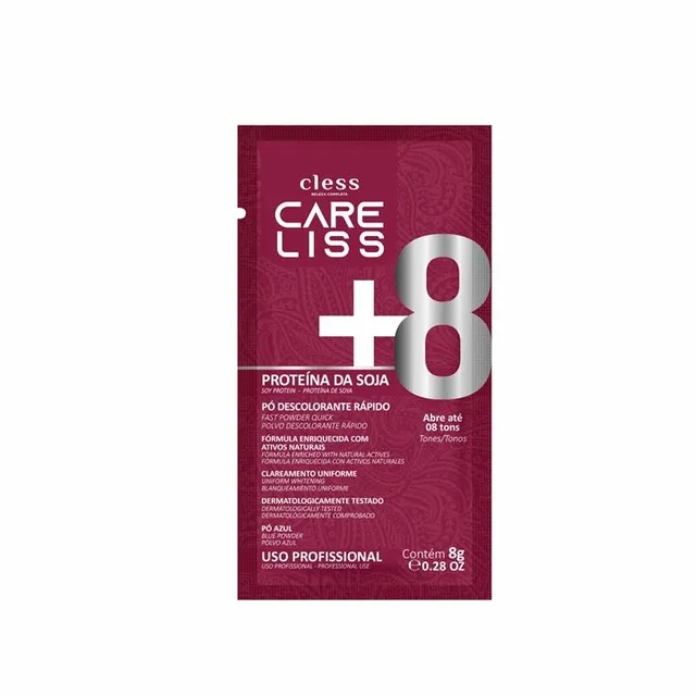 Descolorante Pó Care Liss 8g Proteínas Soja c/12 Unidades