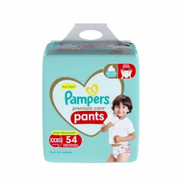 Fralda Descartável Infantil Pants Pampers Premium Care Xxxg 18 A 27Kg Pacote 54 Unidades