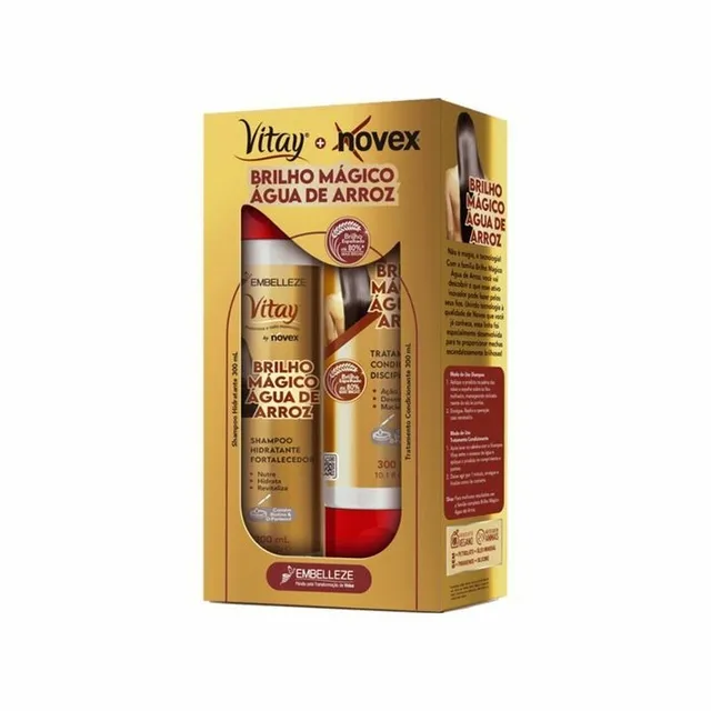 Shampoo + Condicionador Novex 300ml Água De Arroz