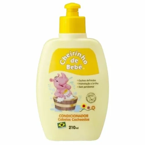 Condicionador Infantil Cheirinho De Bebê 210ml Cabelos Cacheados
