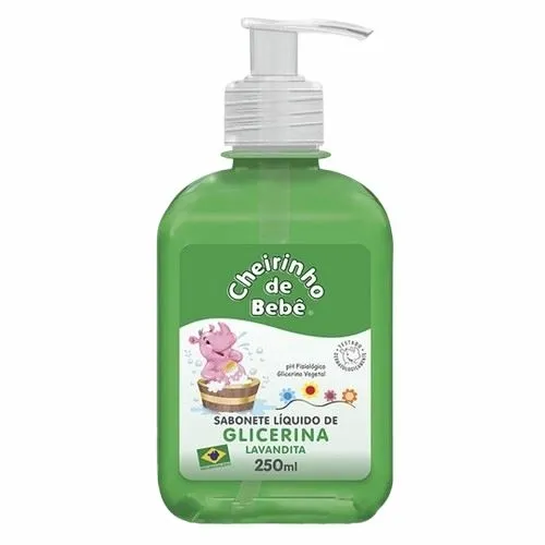 Sabonete Liquido Infantil Cheirinho De Bebê Glicerinado 250ml Lavandita