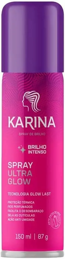 Fixador Cabelo Spray Brilho Karina 150ml