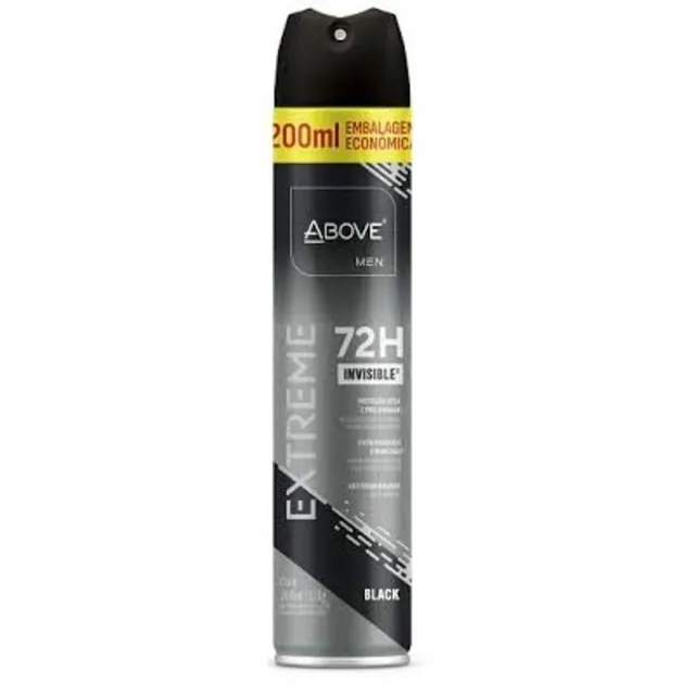Desodorante Aerosol Above 72H 200ml Extreme Black