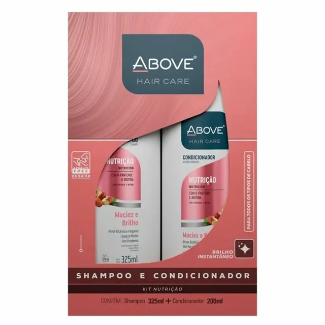 Shampoo + Condicionador Above 325ml + 200ml Nutrição