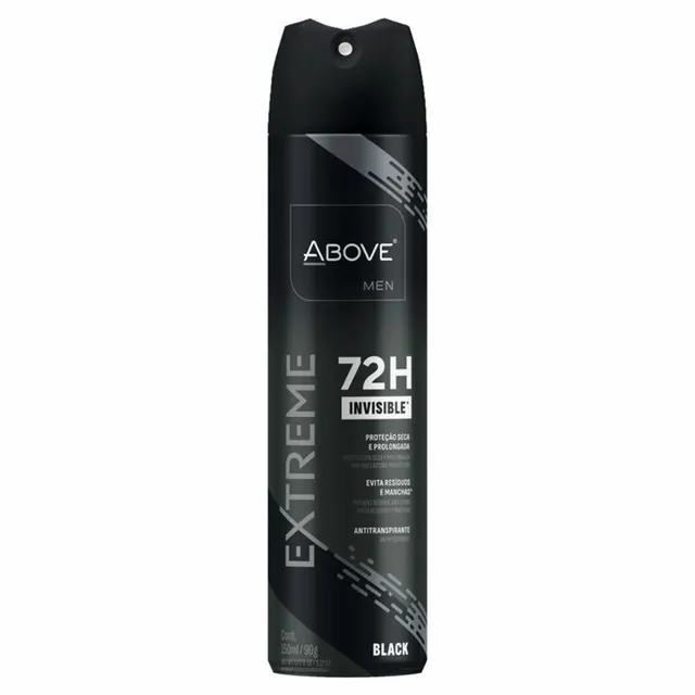 Desodorante Aerosol Above 72H 150ml Extreme Black