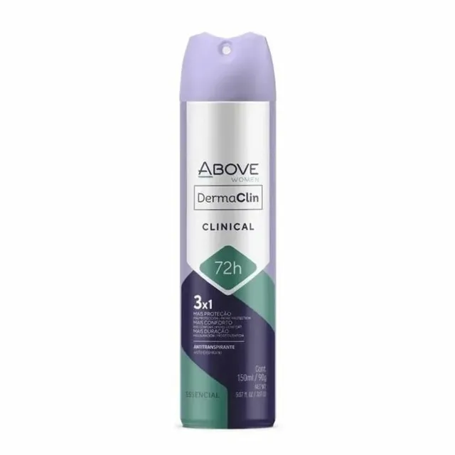 Desodorante Aerosol Above Dermaclin150ml 72H Women Clareador