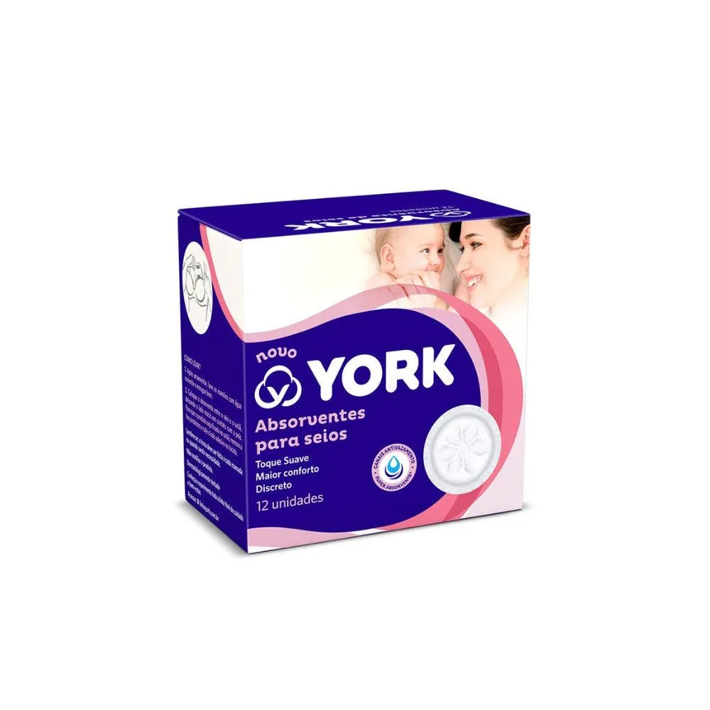 Absorventes para Seios York 12 unidades