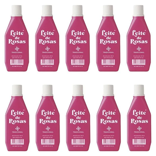 Kit c/12 Unidades de Leite De Rosas Desodorante 60ml
