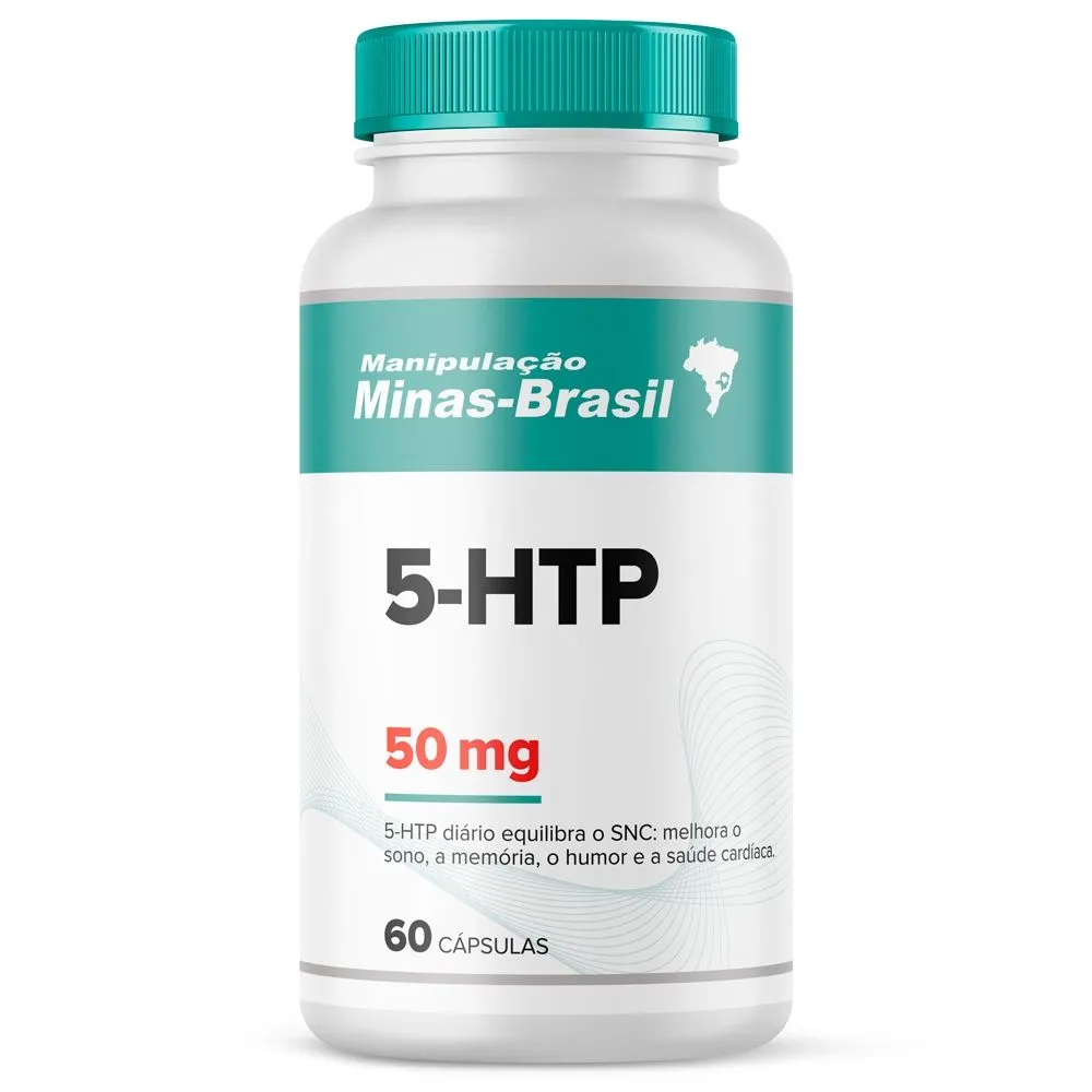 5 HTP (5 Hidroxitriptofano) 50MG com 60 Cápsulas