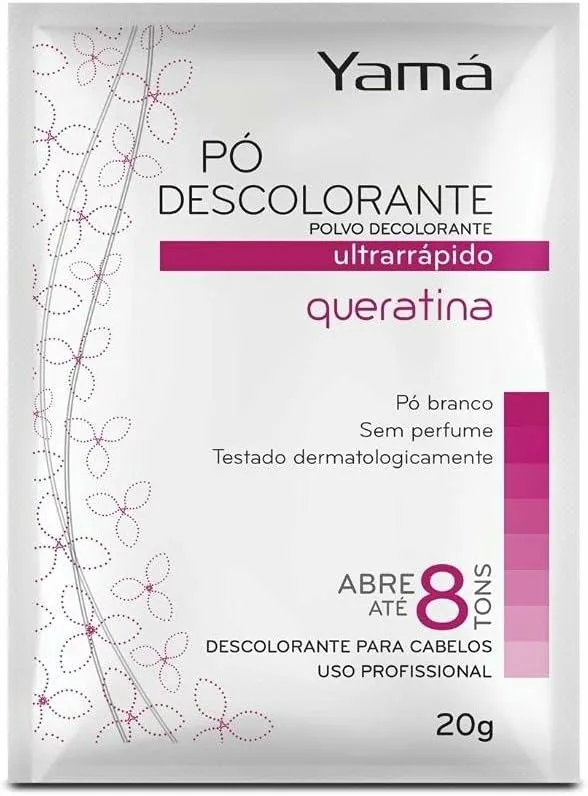 Yama Pó Descolorante Queratina Branco 20g