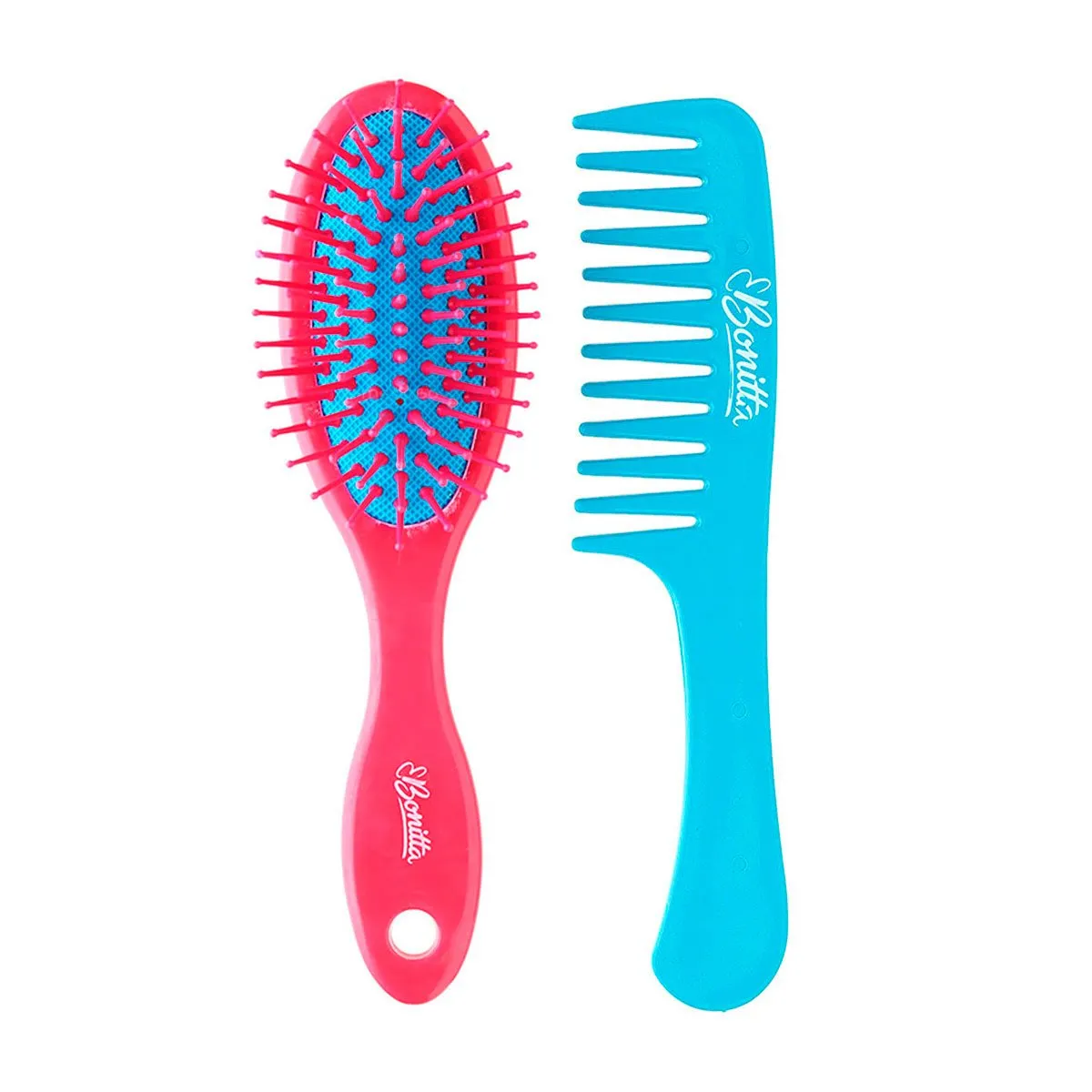 Kit Escova e Pente de Bolsa Bonitta Marco Boni Rosa