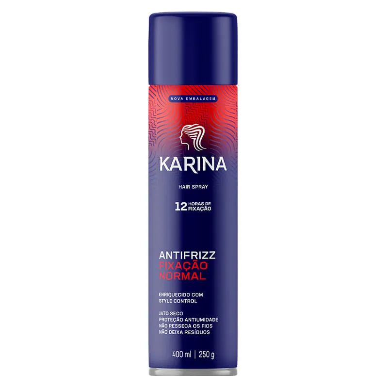 Spray Fixador para Cabelo Karina Fixação Normal 400ml