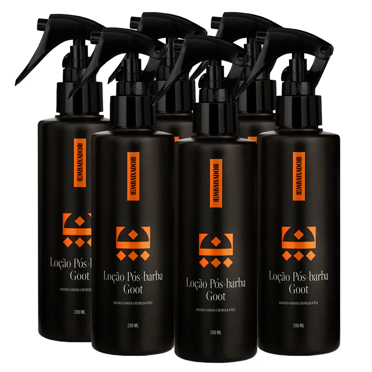 Kit 06 Loção Pós Barba Goot Embaixador 200ml