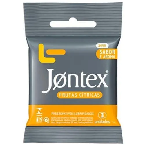 PRESERVATIVO LUBRIFICADO JONTEX FRUTAS CITRICAS 3UN
