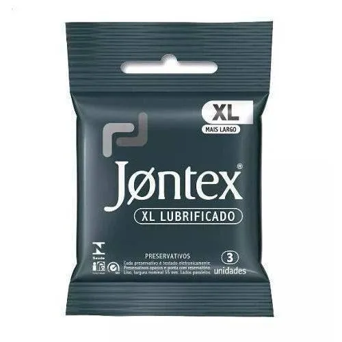 Preservativo Lubrificado Jontex Xl 3 Unidades