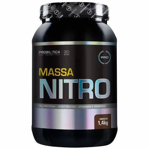 SUPLEMENTO PROTEICO PROBIÓTICA PRO MASSA NITRO NO2 CHOCOLATE 1,4Kg
