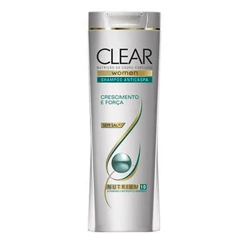 Shampoo Clear Anticaspa Crescimento e Força Feminino 200ml