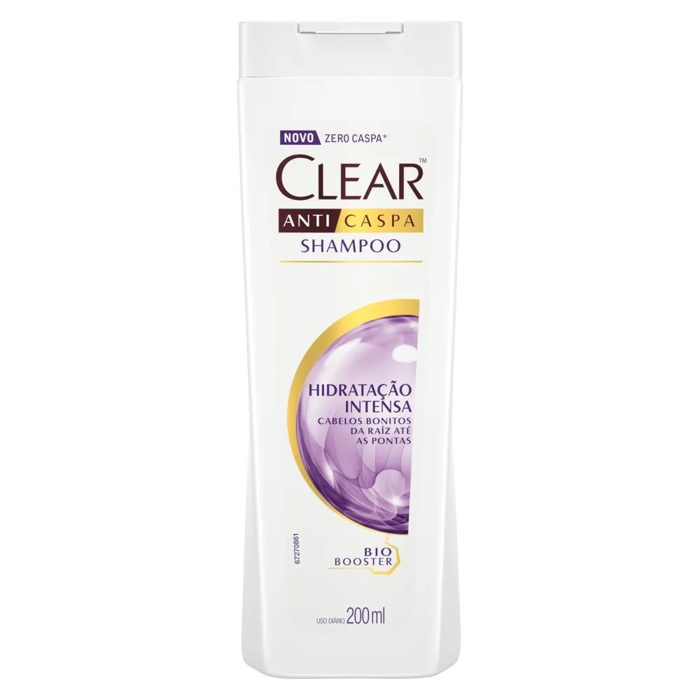 Shampoo Anticaspa Clear Hidratação Intensa Feminino 200ml