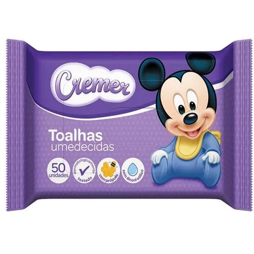 Lenço Umedecido Cremer Disney Baby 50 Unidades
