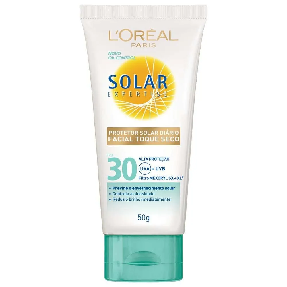 Protetor Solar Facial Loréal Expertise Toque Seco Fps 30 50g