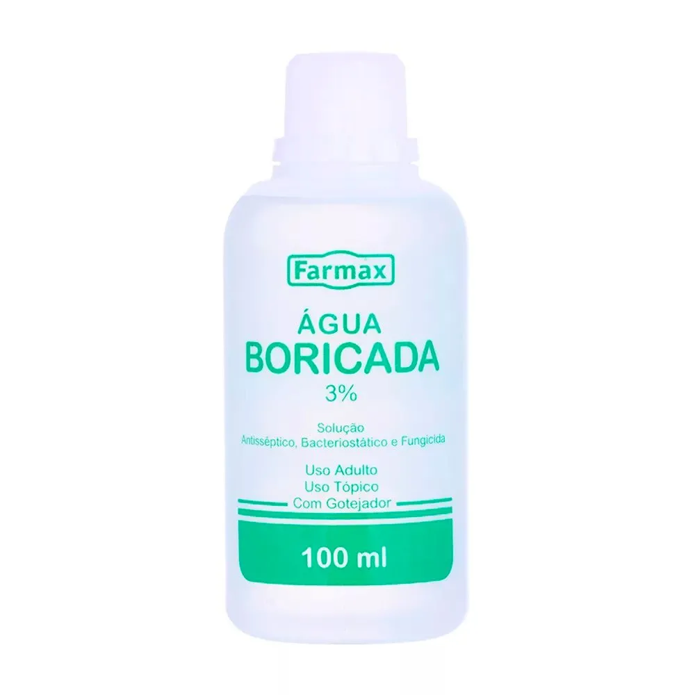 Água Boricada Farmax 3% 100ml