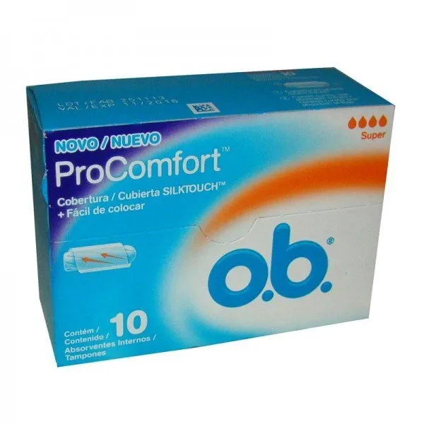 Absorvente Interno Ob Procomfort Super 10 Unidades