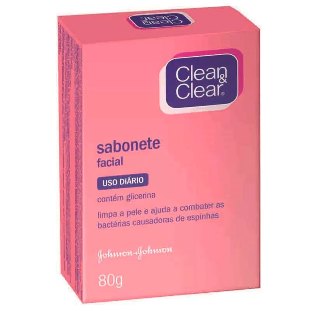 Sabonete Facial Johnson & Johnson Clean & Clear 80g