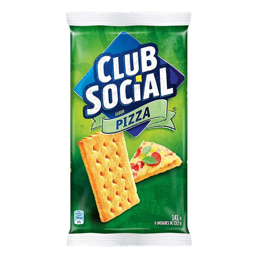 Bolacha Club Social Pizza 144g