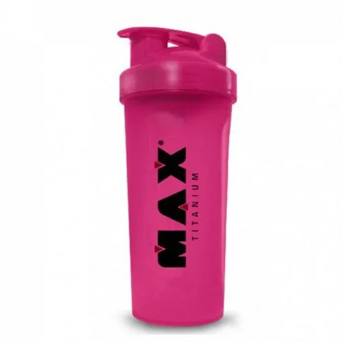 Coqueteleira 1 Dose Max Titanium Rosa 600ml