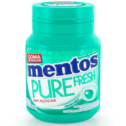 Goma de Mascar Mentos Pure Fresh Wintergreen Garrafa 56g