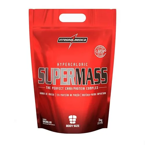 SUPLEMENTO INTEGRAL MEDICA SUPERMASS BAUNILHA SACO 3kg