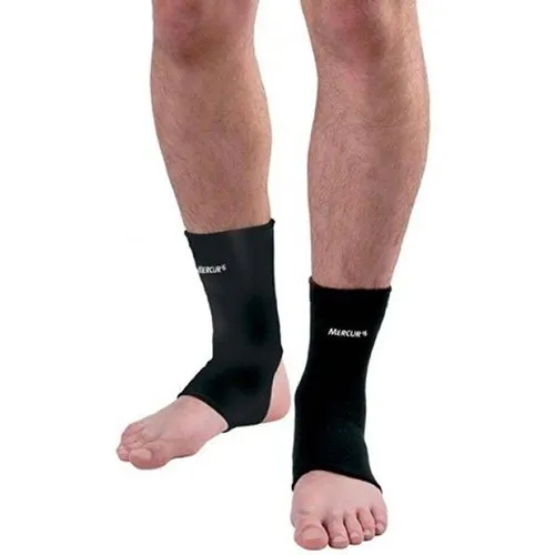 Tornozeleira Elástica Mercur Preta M Par