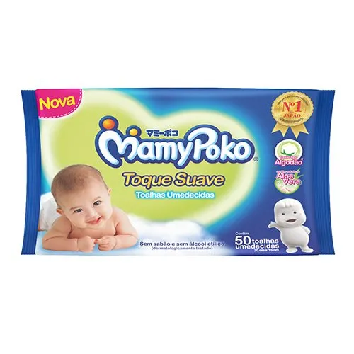 Toalha Umedecida Mamypoko 50 Unidades