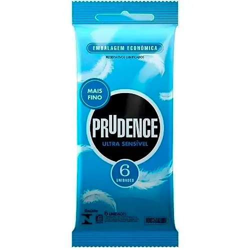 Preservativo Prudence XG Ultra Sensível Com 6 Unidades