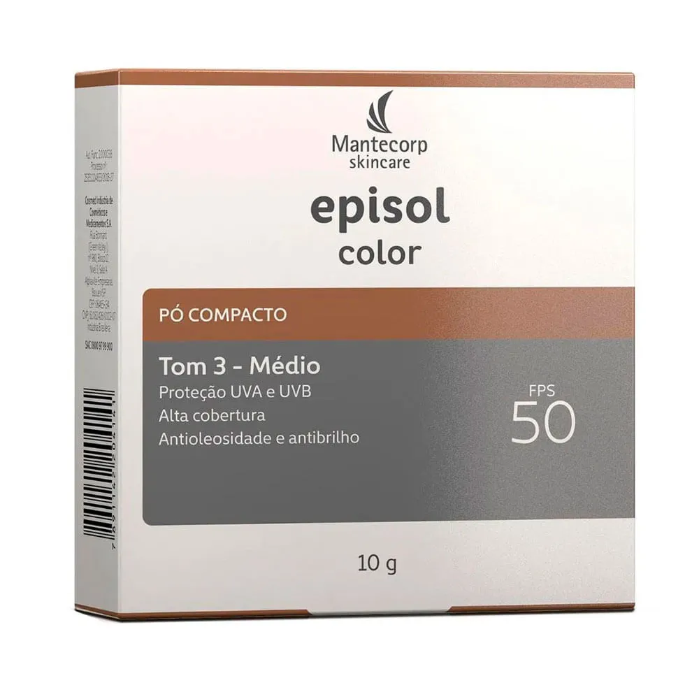 Pó Compacto Episol Pele Morena FPS50 10g