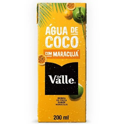 AGUA DE COCO DEL VALLE C/ MARACUJA TP 200ML CX-18