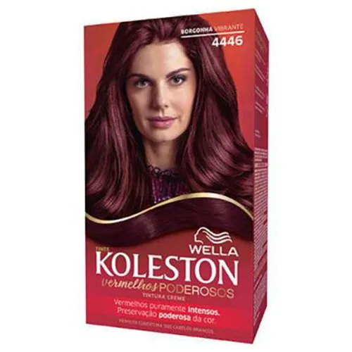 Tintura para Cabelo Koleston Borgonha Vibrante 4446