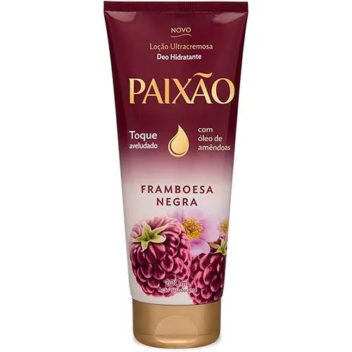 Hidratante Paixão Framboesa Negra Com Hibisco 200ml