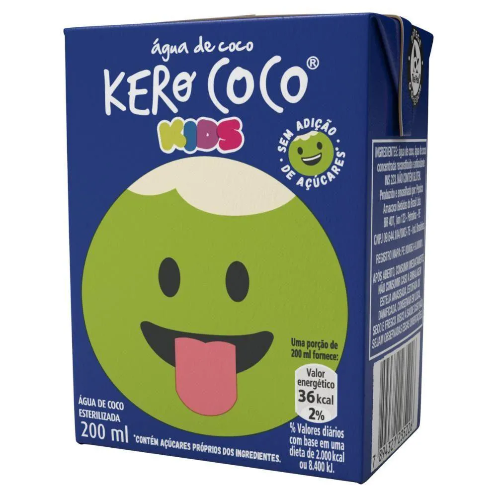 Água de Coco Kero Coco Kids 200ml