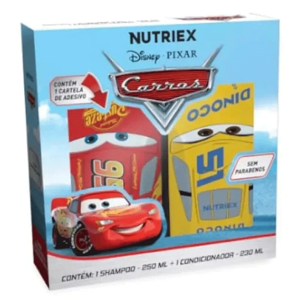 Kit Shampoo e Condicionador Carros 250ml + 230ml Nutriex