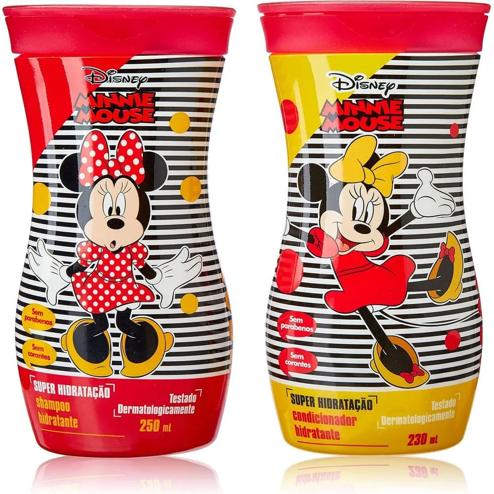 Kit Shampoo e Condicionador Minnie 250ml + 230ml Nutriex