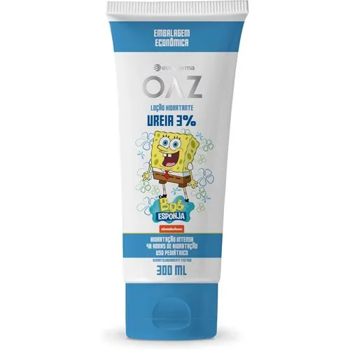 Creme Hidratante de Ureia OAZ 3% Bob Esponja 300ml