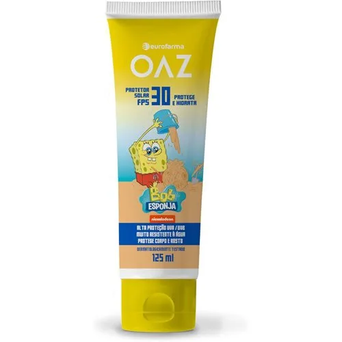 Protetor Solar OAZ Bob Esponja FPS 30 200ml