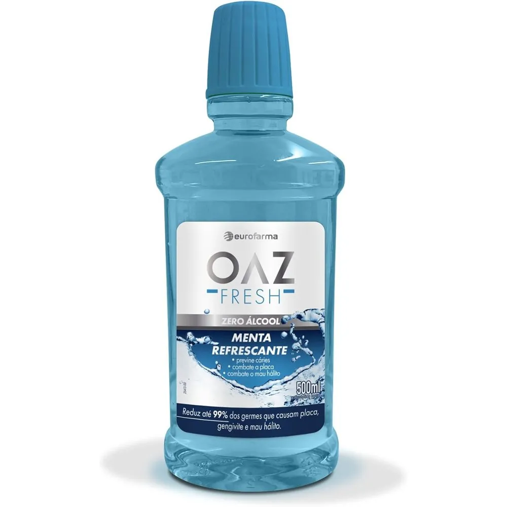 Enxaguante Bucal OAZ Menta Refrescante 500ml