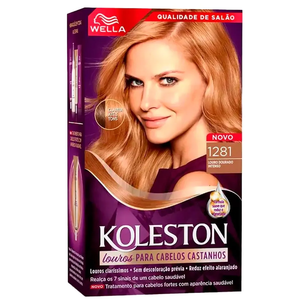 Tintura Para Cabelo Wella Koleston 1281 Louro Poderoso Intenso